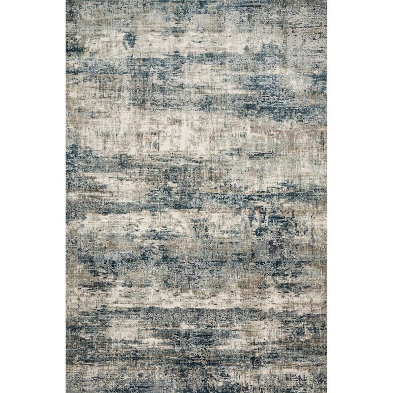 Alexander Home Mid-Century Modern Ocean Distressed Area Rug