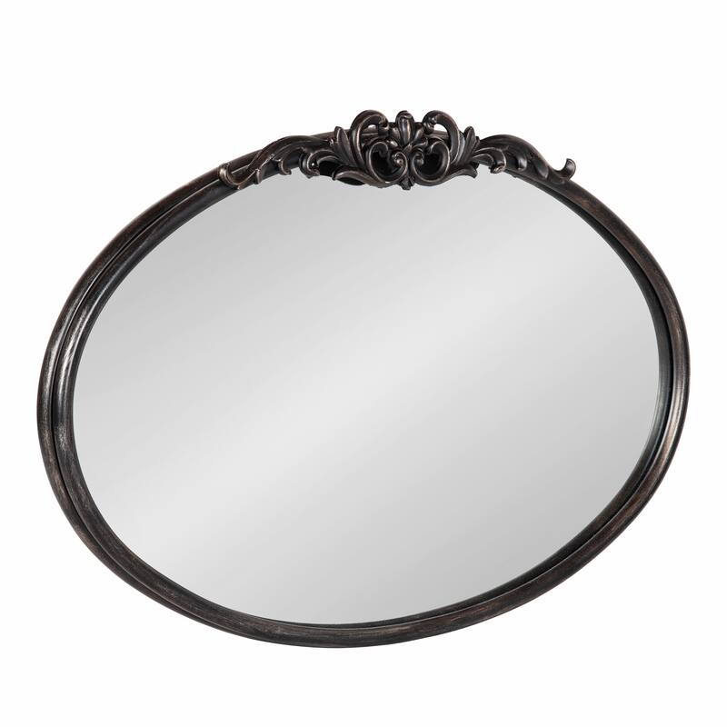 Kate and Laurel Arendahl Glam Ornate Mirror - 27x18.75 - Black