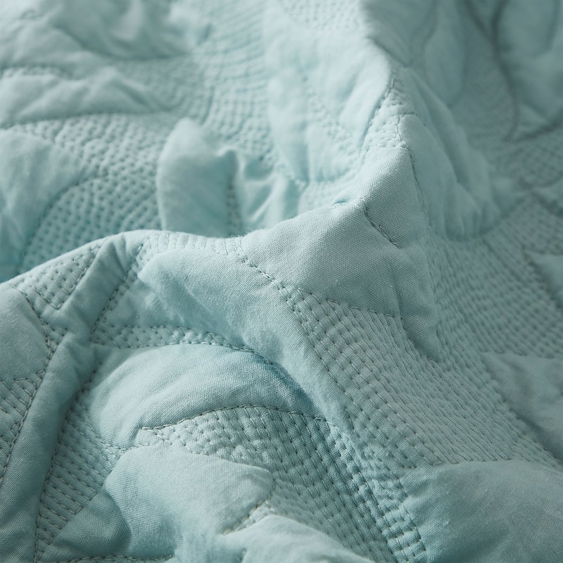 MarCielo 3 Piece Cotton Oversized Bedspread Quilt Set Tmonica