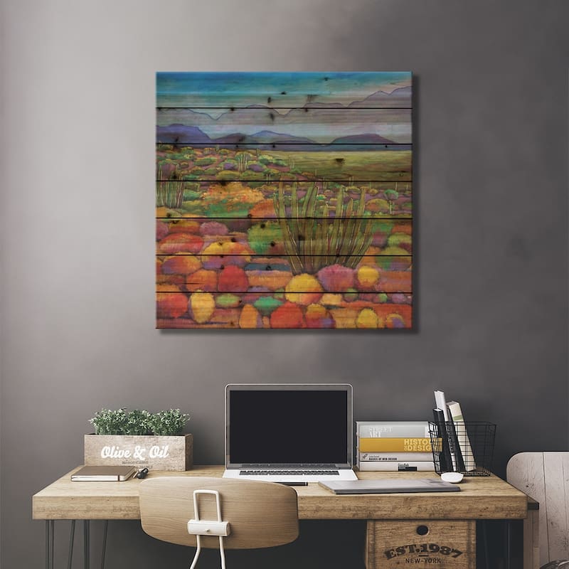 Organ Pipe Print On Wood by Johnathan Harris - Multi-Color