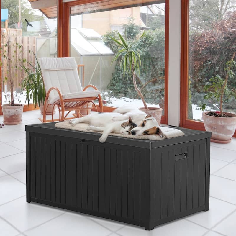 120 Gallon Resin Large Outdoor Indoor Patio Storage Box