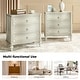 preview thumbnail 28 of 27, HULALA HOME Alois Traditional 3-Drawer End Table with Built-in Charging Station and Solid Wood Spindle Legs Set of 2