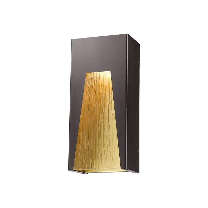 Z-Lite Millenial 13" Tall LED Wall Sconce with Ribbed, Chiseled or