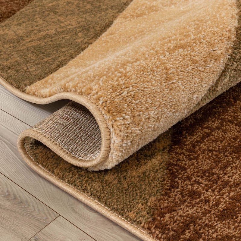 Well Woven Good Vibes Cecilia Modern Striped 3D Hand-Carved Area Rug