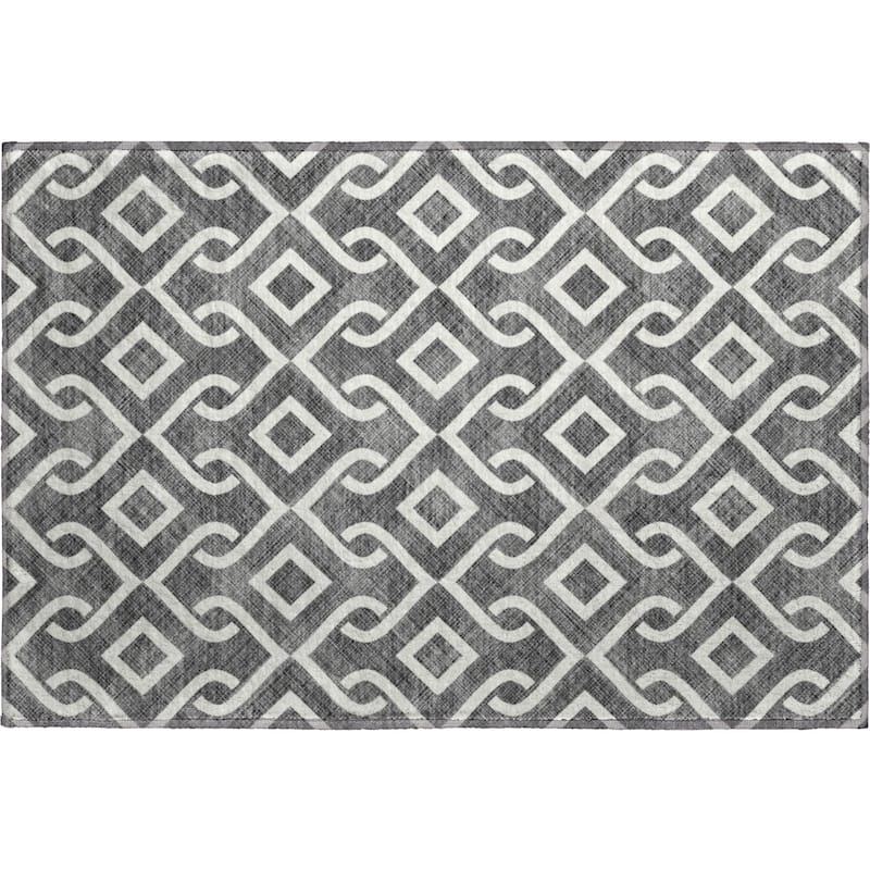 Premium Washable Super Soft Modern Medallions Mayfield Rug