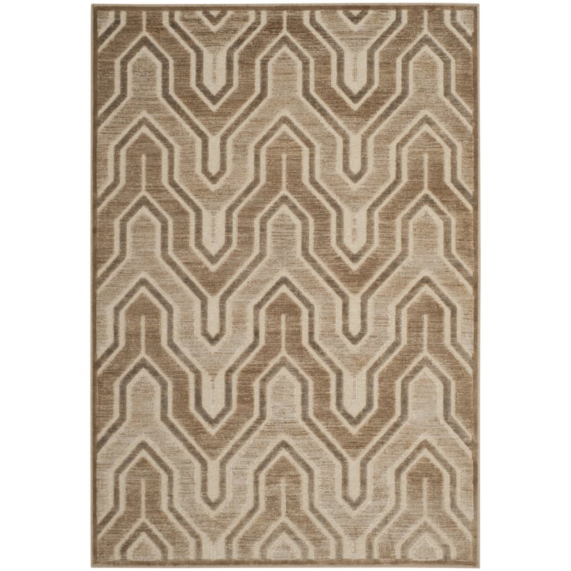 SAFAVIEH Paradise Flavie Modern Viscose Rug - 7'6" x 10'6" - Caramel/Cream