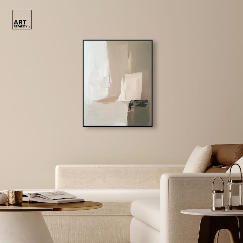 Pale Textured Silence II Canvas by Art Remedy