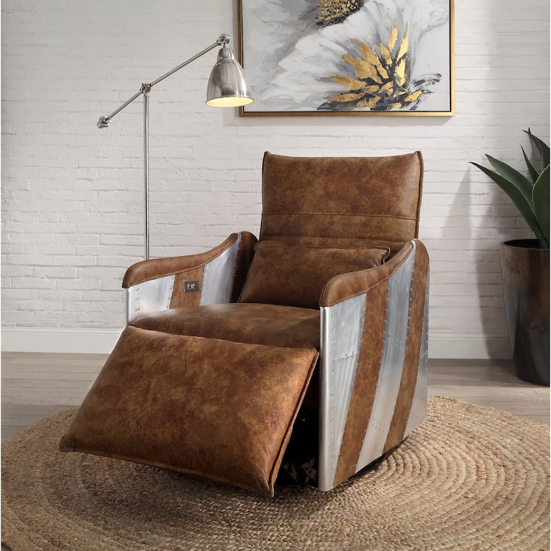 Acme Qalurne Power Recliner W/Swivel Function
