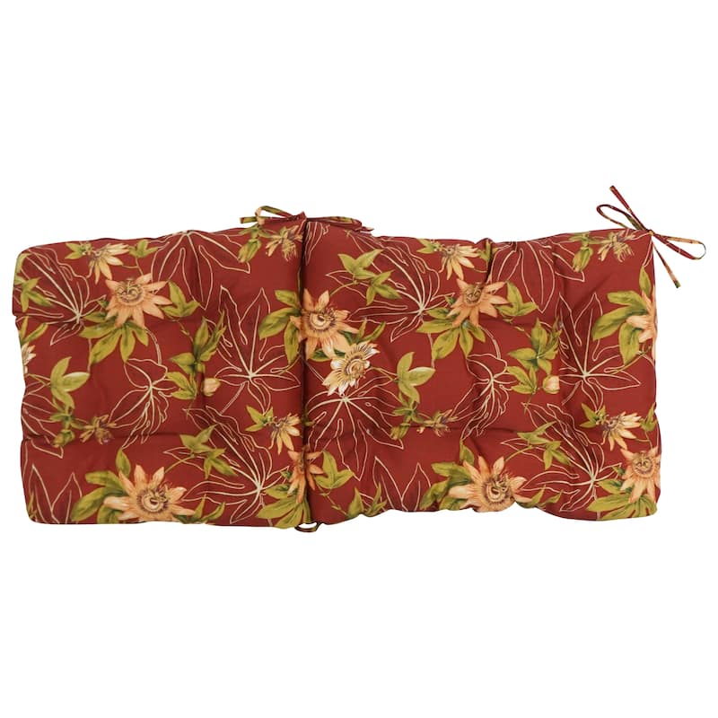 Multi-section Tufted Outdoor Seat/Back Chair Cushion (Multiple Sizes)
