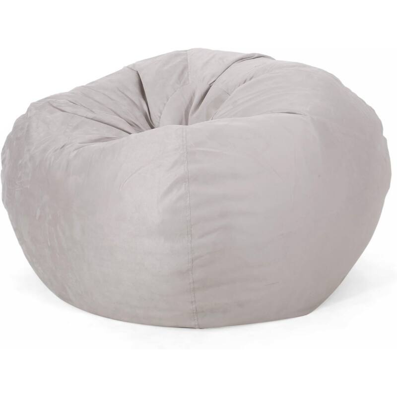 Comfortable High-Density Foam Bean Bag Chair for Kids and Adults, with Removable Microsuede Cover