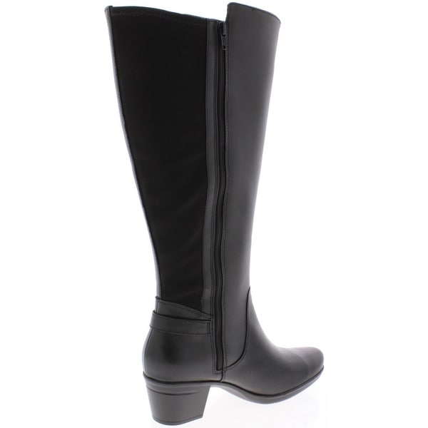 Clarks wide calf leather boots