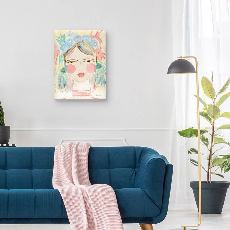Fresh Face I Neutral Canvas Art Print