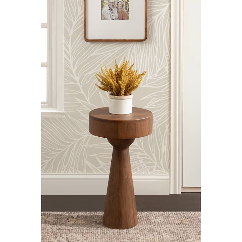 Kate and Laurel Solbrett Wood Drink Table