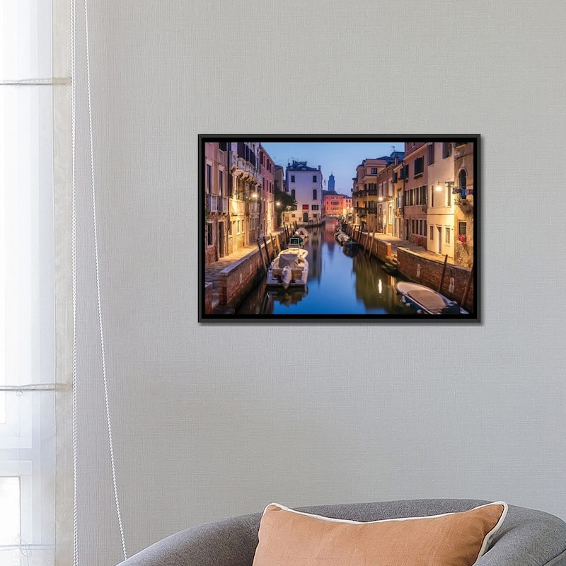 iCanvas "Romantic Canal In Venice, Italy" by Jan Becke Framed Canvas Print