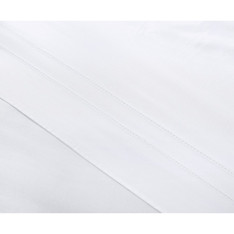 Tommy Bahama Solid Pleated Cotton Tailored White Bedskirt