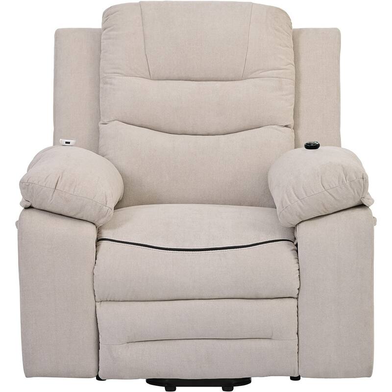 Power Lift Recliner Chair with Heat Massage and Storage Pocket