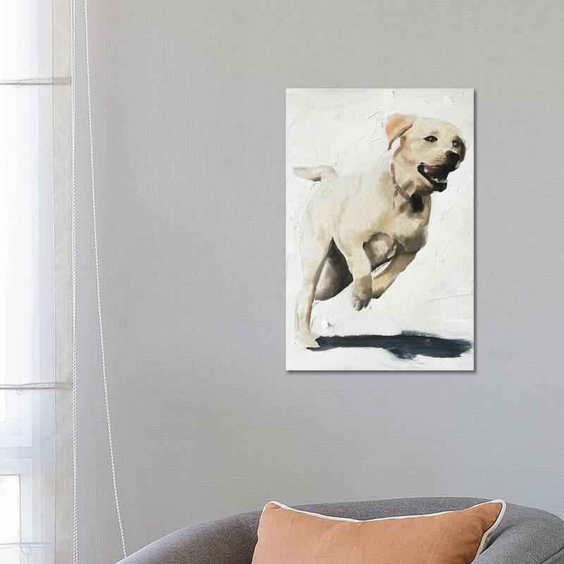 iCanvas "Happy Labrador" by James Coates Canvas Print - 26x18x1.5