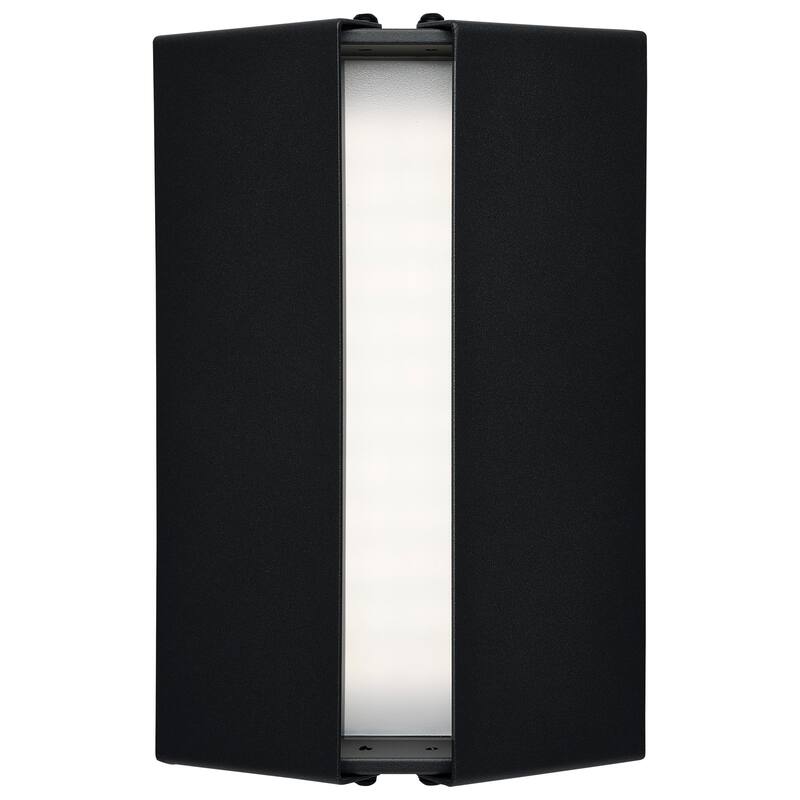Peak LED Wall Sconce CCT Selectable Matte Black Finish