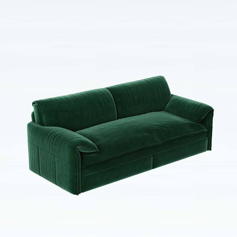 3-in-1 Convertible Sleeper with Side Storage,Multi-Functional Loveseat for Various Spaces