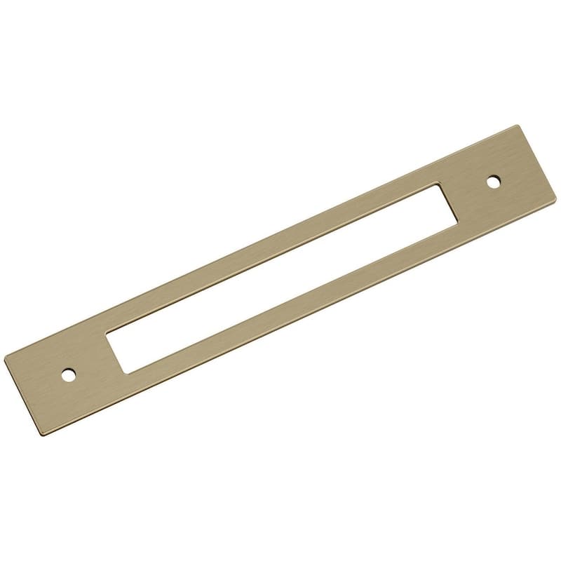 Amerock BP37784 Medora 7-5/8" Backplate for 6-5/16" Center to Center - Golden Champagne