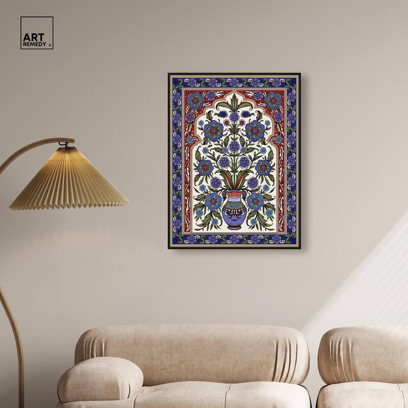 Royal Vase Bloom Canvas by Art Remedy