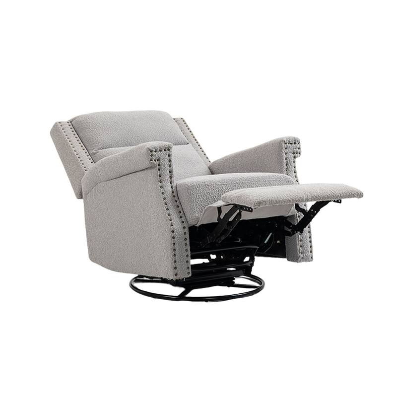 Swivel Manual Recliner Chair 360 Degree Leisure Arm Chair, Nursery Rocking Chairs
