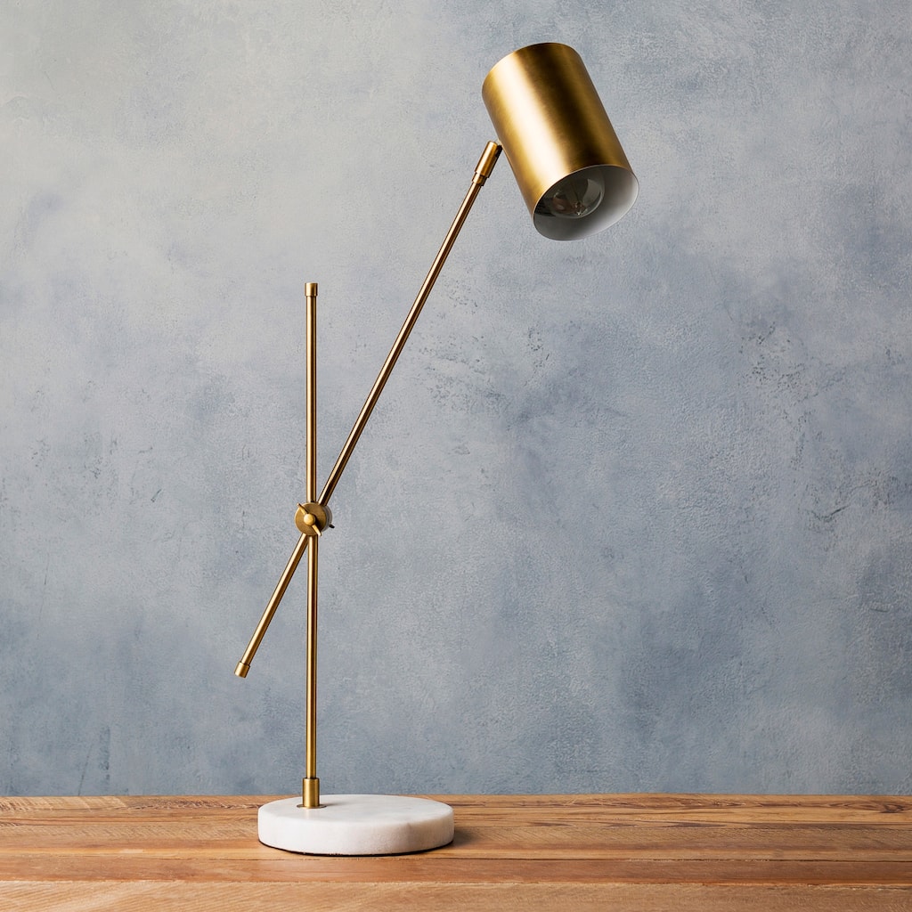 Cerrin Gold Modern Table Lamp - 24" H