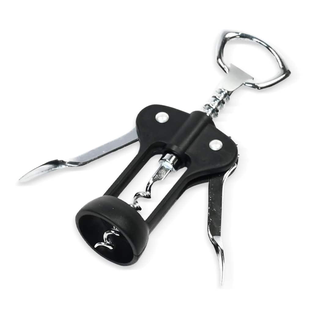 Chef Craft Chrome Winged Corkscrew Wine Bottle Opener