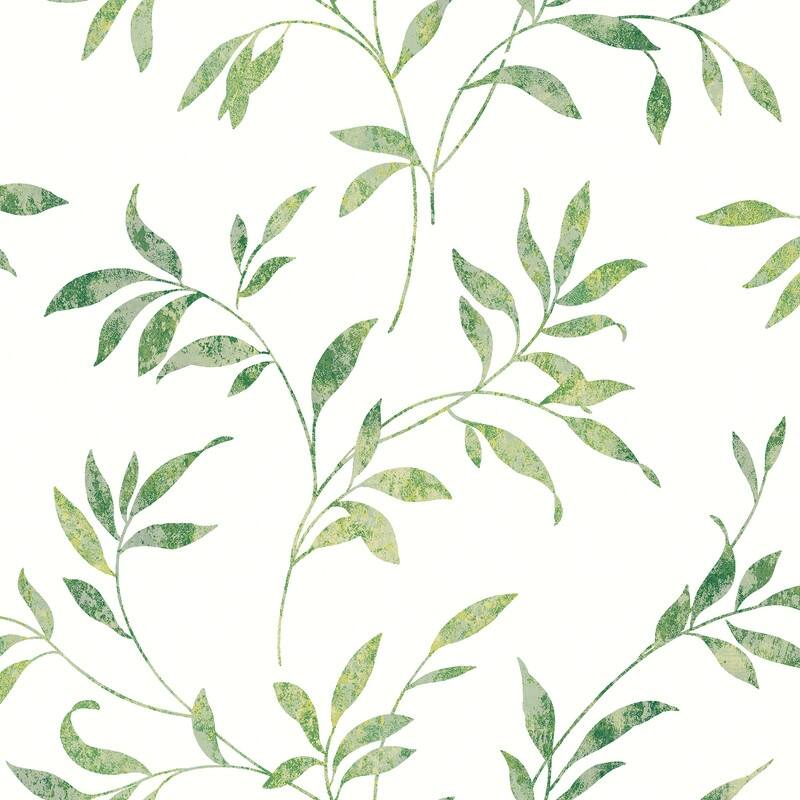 Chesapeake Sanibel Green Trail Wallpaper - 20.5in x 396in x 0.025in