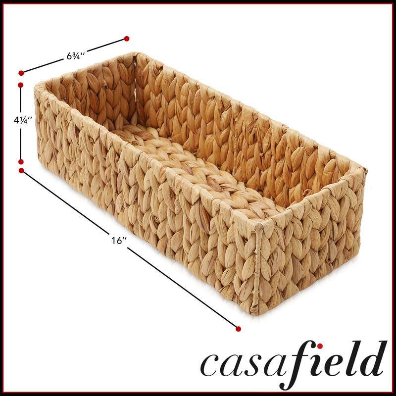 2 Bathroom Storage Baskets SeagrassHyacinth Toilet Paper Bin