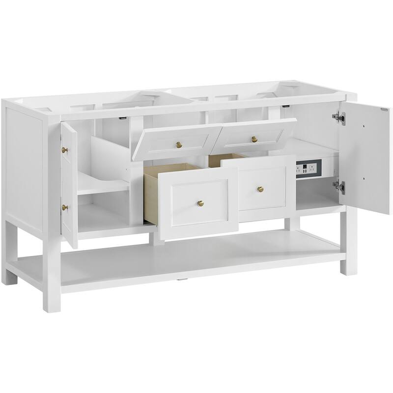 James Martin Vanities 330-V60D-FVSL Breckenridge 60" Free Standing