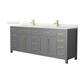Option Dark Gray / Giotto Quartz Top / Brushed Gold