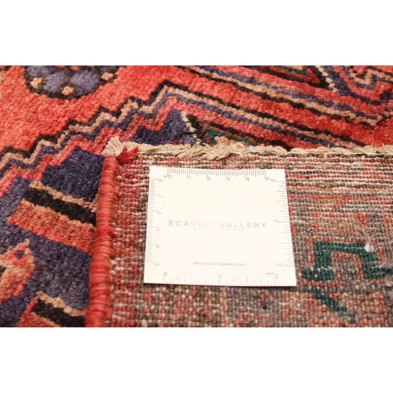 ECARPETGALLERY Hand-knotted Andelz Red Wool Rug - 3' 6" x 10' 2"
