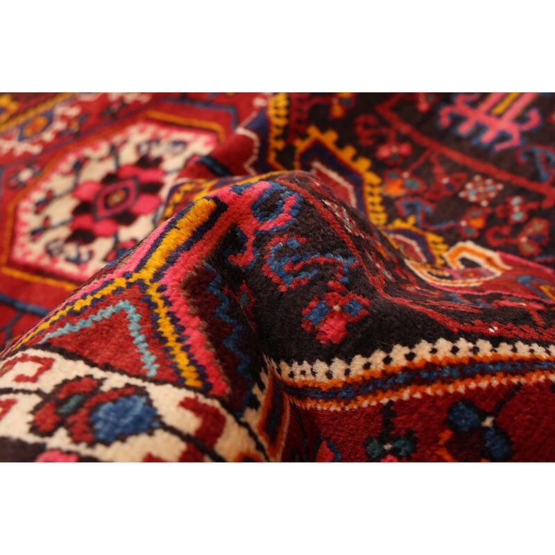 ECARPETGALLERY Hand-knotted Anatolian Vintage Black, Dark Red Wool Rug - 3'11 x 6'7