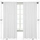preview thumbnail 5 of 3, Sweet Jojo Designs Grey and White Polka Dot Watercolor Floral Collection 84-inch Window Treatment Curtain Panel Pair
