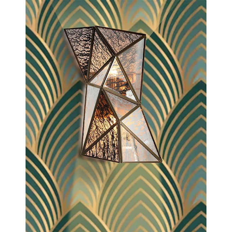Metropolitan N1692 Geo-Gem 2 Light 15" Tall Wall Sconce