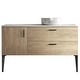 preview thumbnail 3 of 22, 30/36/48 inch MDF Single Sink Freestanding Bath Vanity in Oak with White Ceramic Top