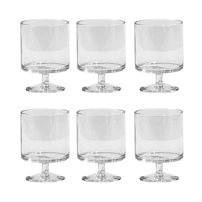 Abode Homewares Stacking Wine Goblet, 9.4 oz. Set of 6