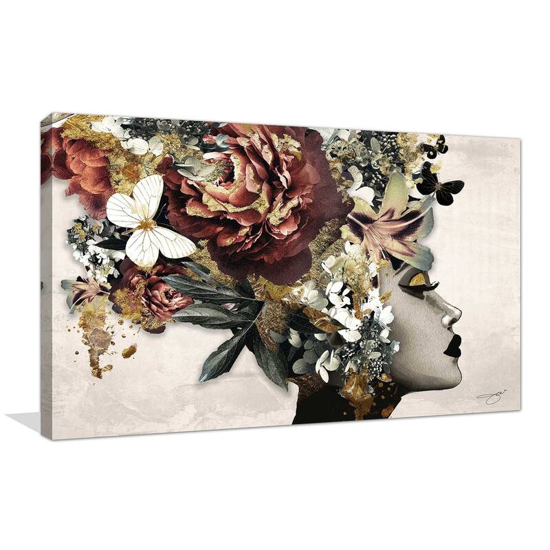 "Afrique Model 2" by Jodi Print on Canvas - Multi-Color