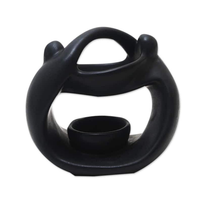 Novica Handmade Light In The Dark Ceramic Oil Warmer