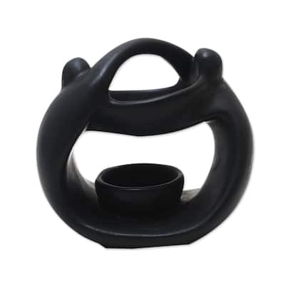 Novica Handmade Light In The Dark Ceramic Oil Warmer