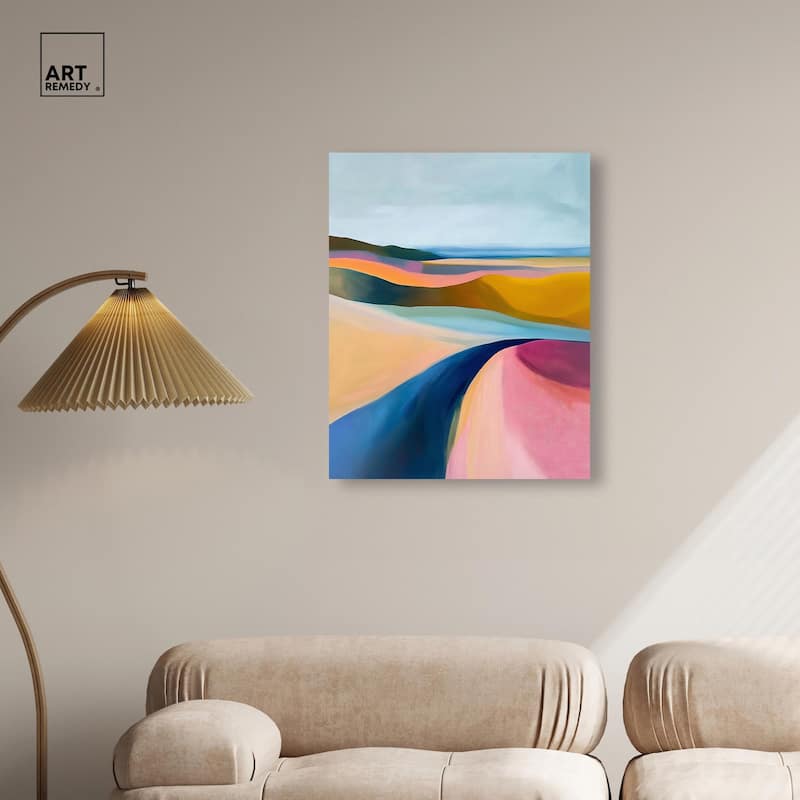 Colorful Dunes I Canvas by Art Remedy, Gallery Wrapped