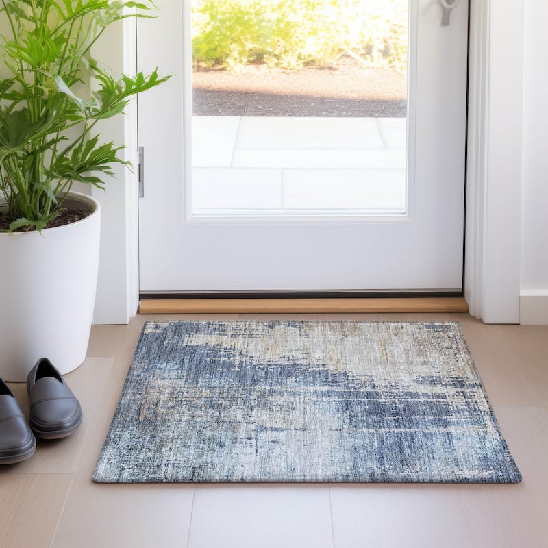 Machine Washable Indoor/ Outdoor Chantille Modern Ombre Rug