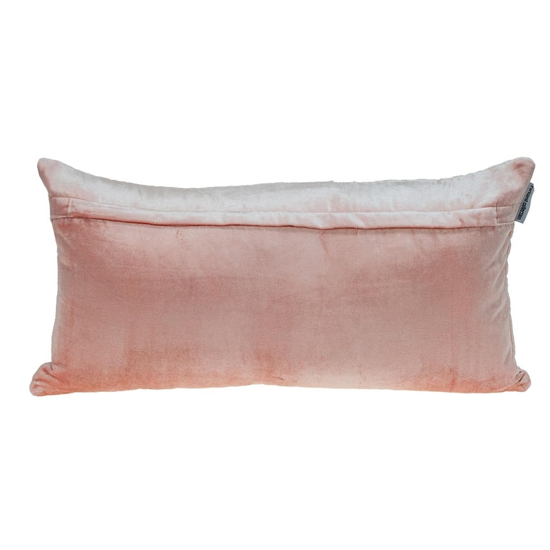 Navy Quilted Diamonds Velvet Solid Color Lumbar Pillow