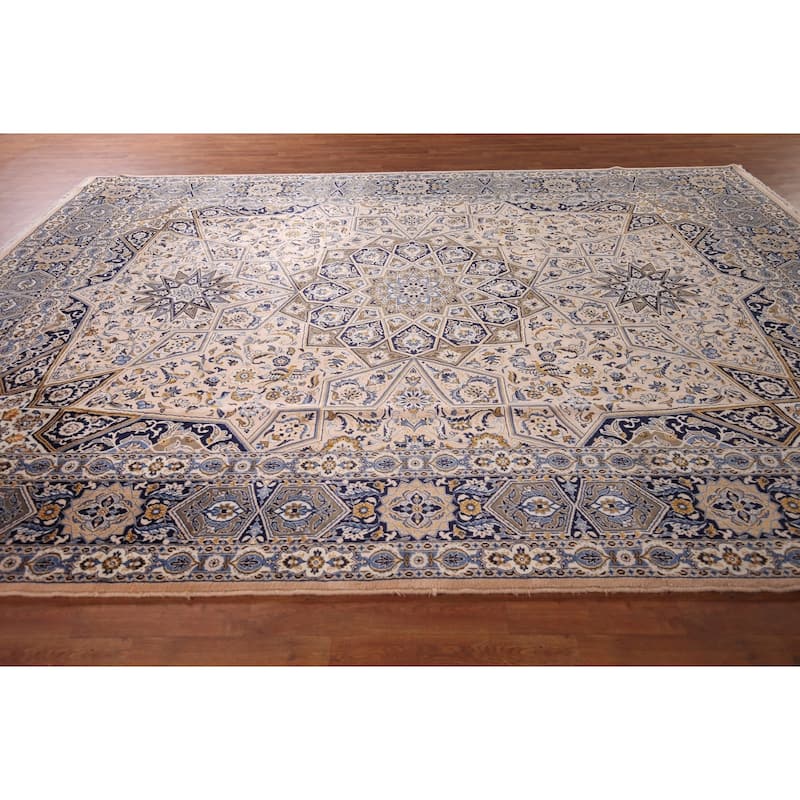Animals Design Geometric Kashan Turkish Area Rug Machine Made Carpet - 9'7" x 12'11"