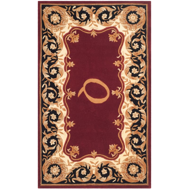 SAFAVIEH Handmade Naples Bojka Traditional Oriental Wool Rug - 3' x 5' - Maroon Q - Rectangle