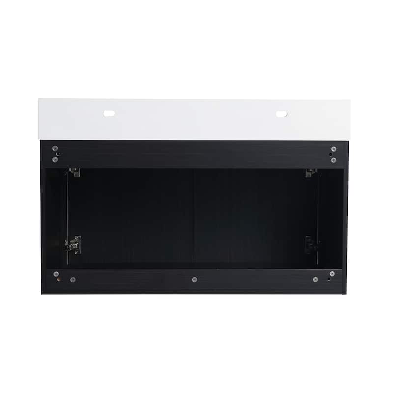 Bathroom Vanity With Sink In 24/30/36 Inch, Floating Bathroom Vanity with Soft Close Door