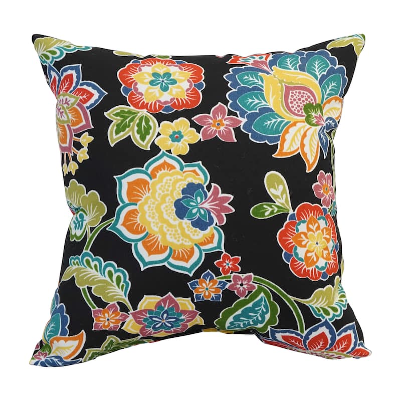 Blazing Needles 17-inch Square Polyester Outdoor Throw Pillows (Set of 2)