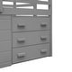 preview thumbnail 13 of 18, Twin Size Loft Bed with Cabinet and Shelf, Grey