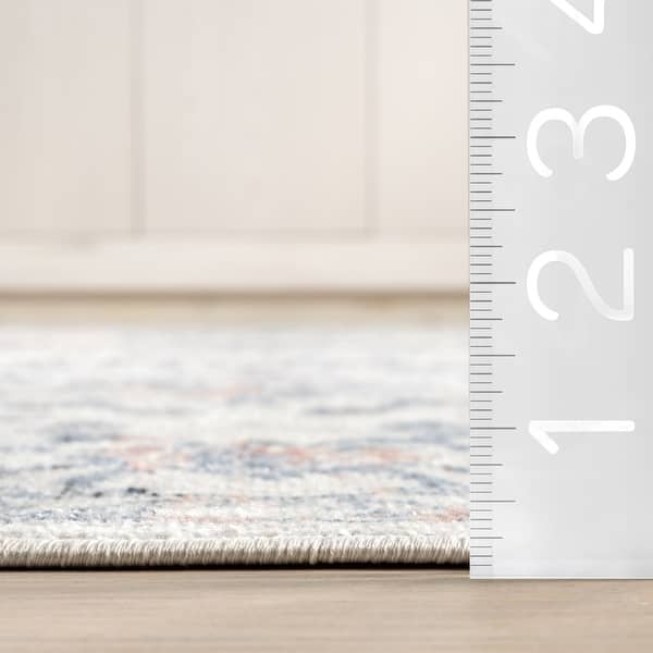 Nuloom Everlee SpinClean Faded Persian Machine Washable Area Rug